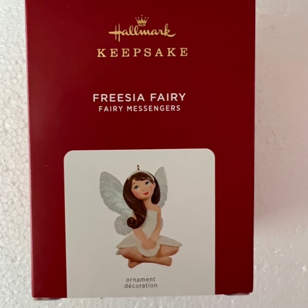 Hallmark Keepsake 2021 Freesia Fairy Ornament, 17th in series, NIB